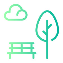 park gradient icon