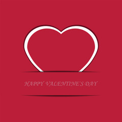 Valentine's Day. Holiday card. Vector illustration