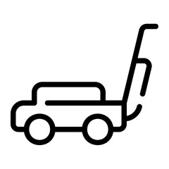 lawnmower line icon