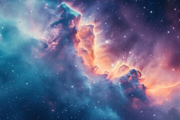 Ethereal Nebula in Pastel Hues