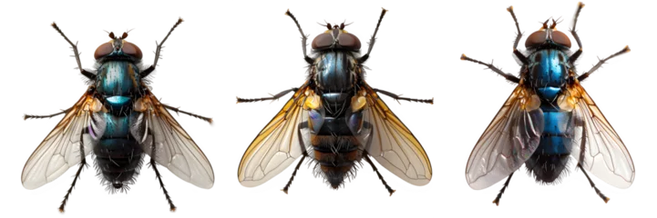 Foto op Plexiglas fly isolated on transparent background ,fly insect png ,generative ai © Leo
