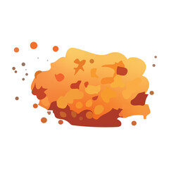 Volcano of colorful set. This illustration masterfully combines design elements to showcase the formidable beauty of a volcanic smoke in a visually striking and artistic manner. Vector illustration.