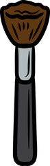 Hand drawn Cheek Brush Illustration