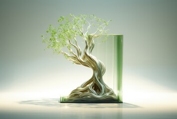 Book With Tree Inside, An Intriguing Fusion of Nature and Literature