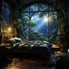 night in the bedroom
