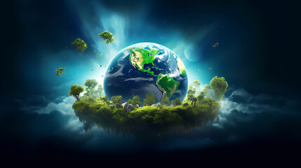 World environment day concept ecology protection environment, environmental protection background