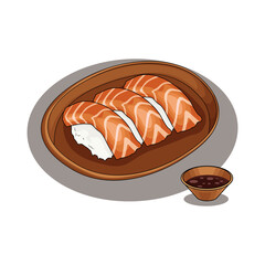 Illustration of sushi 