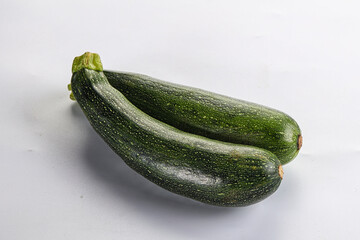 Raw young small green zucchini