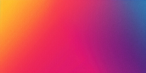orange pink purple blue and yellow gradient abstract grainy background wallpaper texture with noise web banner design header - obrazy, fototapety, plakaty