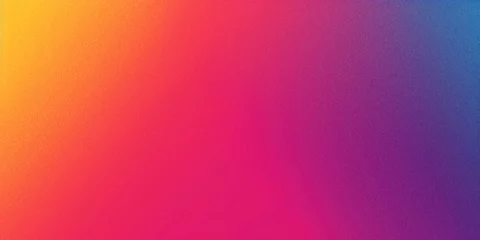 Foto op Canvas orange pink purple blue and yellow gradient abstract grainy background wallpaper texture with noise web banner design header © Martin