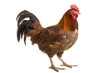 Velvet Feathers: Orpington Hen with Soft and Plush Plumage Isolated on Transparent Background