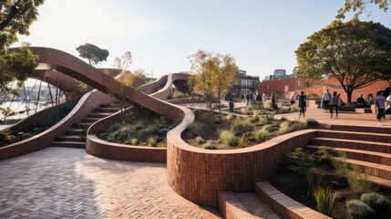 Obraz premium Park Guell in Barcelona, Spain