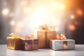 Obraz premium christmas gift boxes