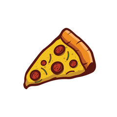 pizza bread, vector illustration,  can be used as a logo, symbol, icon, background on paper, paper prints for posters on walls, wall decorations, etc