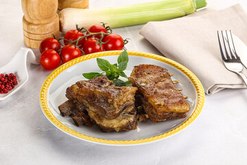 Roasted Lamb ribs with spices