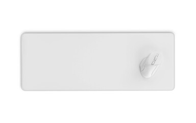 large gaming mouse pad on white background © Gustavo Comunello