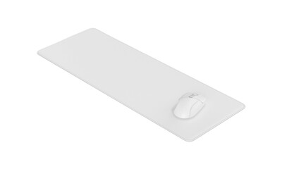 large gaming mouse pad on white background © Gustavo Comunello
