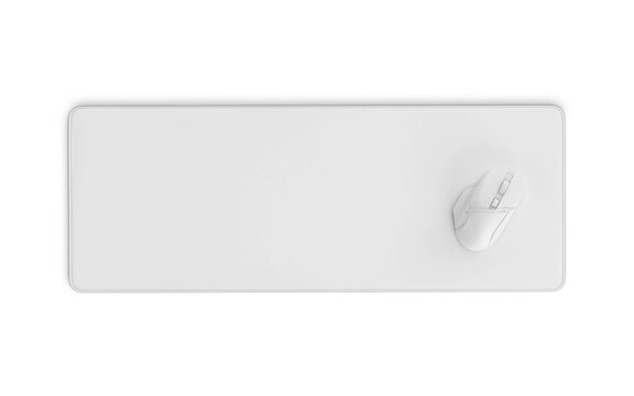 large gaming mouse pad on white background