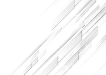 Grey white minimal abstract geometric tech background. Vector glossy design