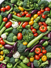Fototapeta na wymiar fresh vegetables on the market