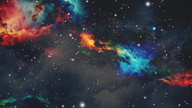 Space scene, cosmos, stars, nebula