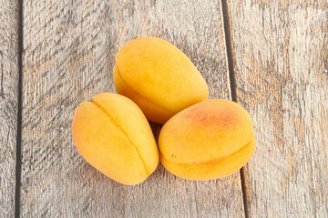 Ripe sweet juicy apricot heap