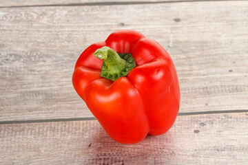 Ripe red Bulgarian bell pepper