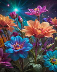 Fototapeta na wymiar Magical Floral Tribute