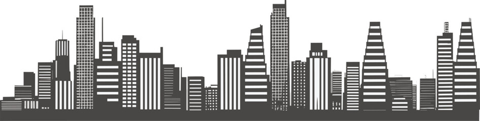 Vector cityscape skyline design silhouette