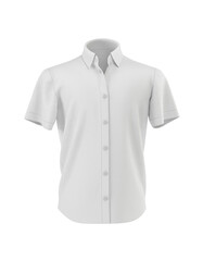 men short sleeve shirt on white background