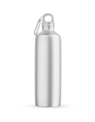 Metal Water Bottle on white background