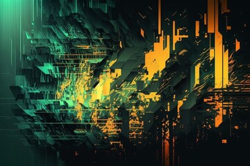 abstract technology background with circuit board