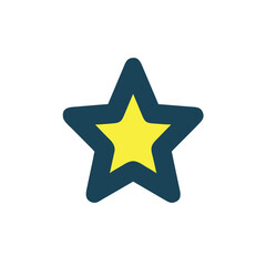 gold star on white