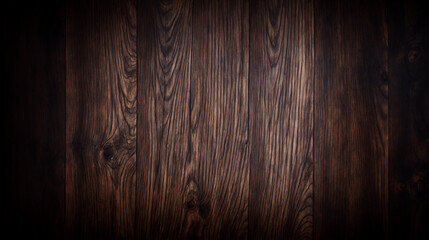 Surface of the old brown wood texture. Old dark textured wooden background. Top view.	