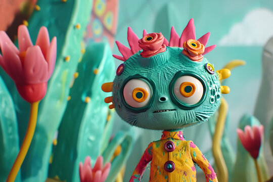 An animation of a whimsical fan character in a children's show - combining fun design with educational content - engaging and entertaining for young audiences.