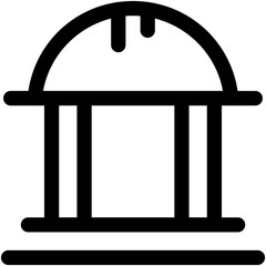Court Building Vector Icon
