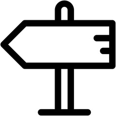 Fototapeta premium Guidepost Vector Icon