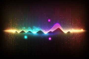 Fototapeta premium abstract background with glowing lines