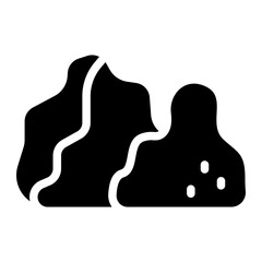 Fototapeta premium stone, rock icon