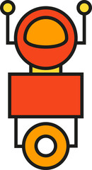 Cartoon Robot Icon

