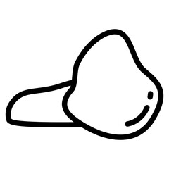 stone icon, rock icon