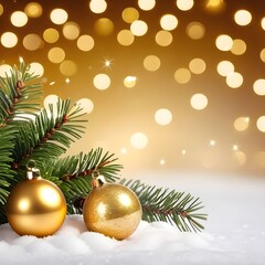 Obraz na płótnie Canvas Christmas gold decorations