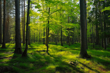 Fototapeta na wymiar Enchanting Woodlands on International Forest Day