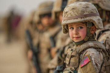 Secure Childhood: Military Vigilance for Kids' Safety