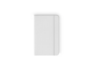 Notebook on white background