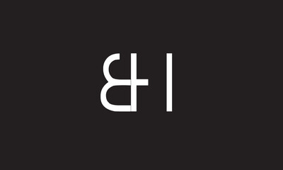 BH, HB, H , B Abstract Letters Logo Monogram