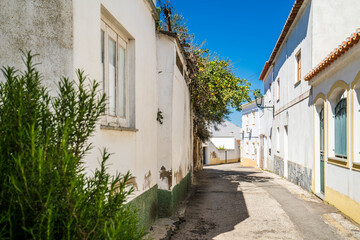 Fototapeta na wymiar Cute street in Almodovar, Alentejo region, Portugal