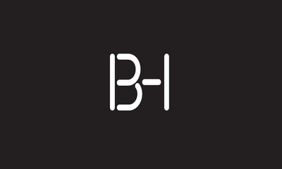 Obraz premium BH, HB, H , B Abstract Letters Logo Monogram