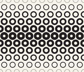 Vector seamless pattern. Repeating geometric elements. Stylish monochrome background design.