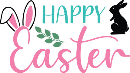 Happy easter T-shirt, Happy Easter Shirts, Easter Bunny, Easter Hunting Squad, Easter Quotes, Easter Saying, Easter for Kids, March Shirt, Welcome Spring, Cut File For Cricut And Silhouette